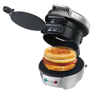 Hamilton Beach 600W Nonstick Breakfast Sandwich Maker Silver and Black 25475-SAU Hamilton Beach 600W Nonstick Breakfast Sandwich Maker Silver and Black 25475-SAU